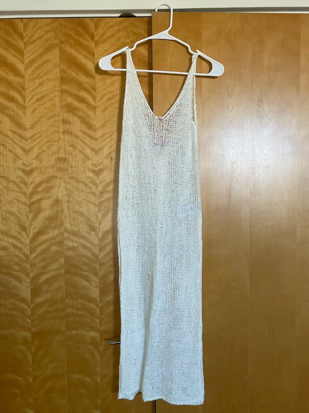 Edikted White Crochet Maxi Dress